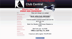 Desktop Screenshot of clubcentralfitness.com